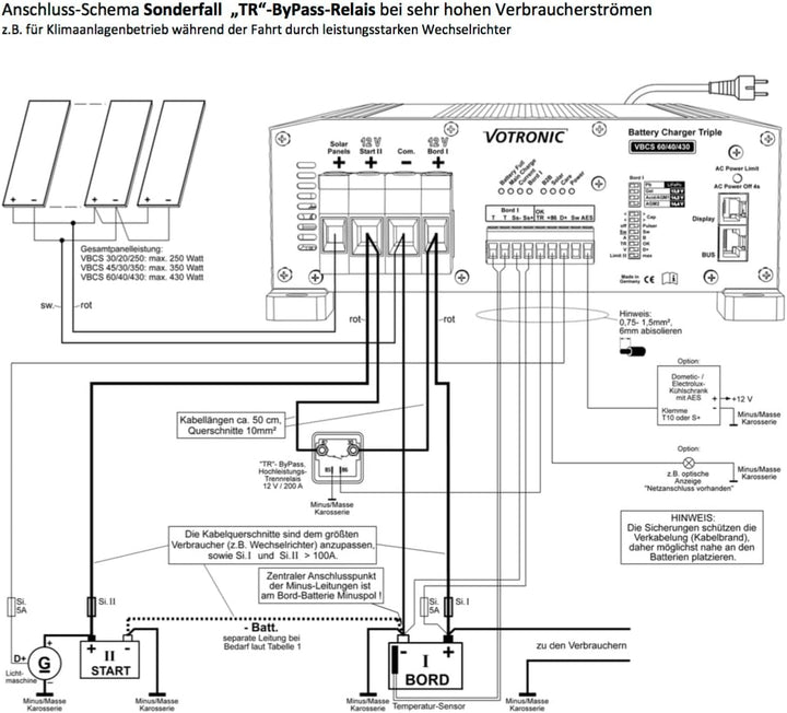 Votronic Battery Charger VBCS 30/20/250 Triple VBCS 30/20/250 - 3241, VBCS 30/20/250 - 3241