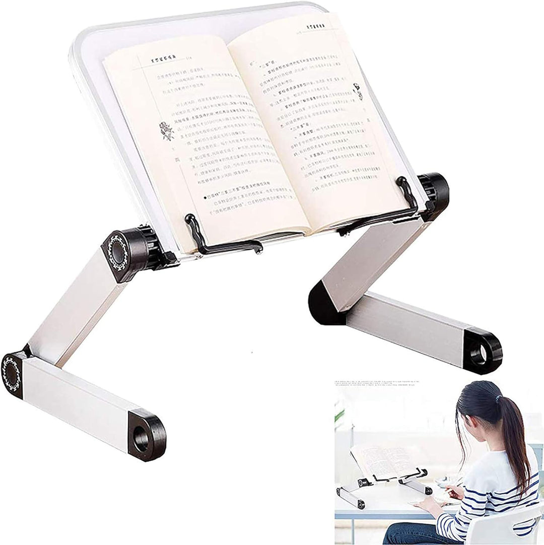 Buchständer Einstellbarer Ergonomischer,Buchhalter mit Büroklammern für Lehrbücher Musikbücher Table