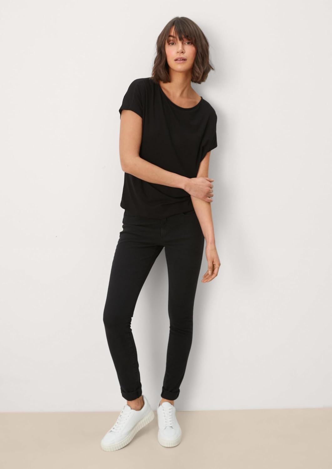s.Oliver Jeans Izabell/Skinny Fit/Mid Rise/Skinny Leg 34 Schwarz, 34 Schwarz