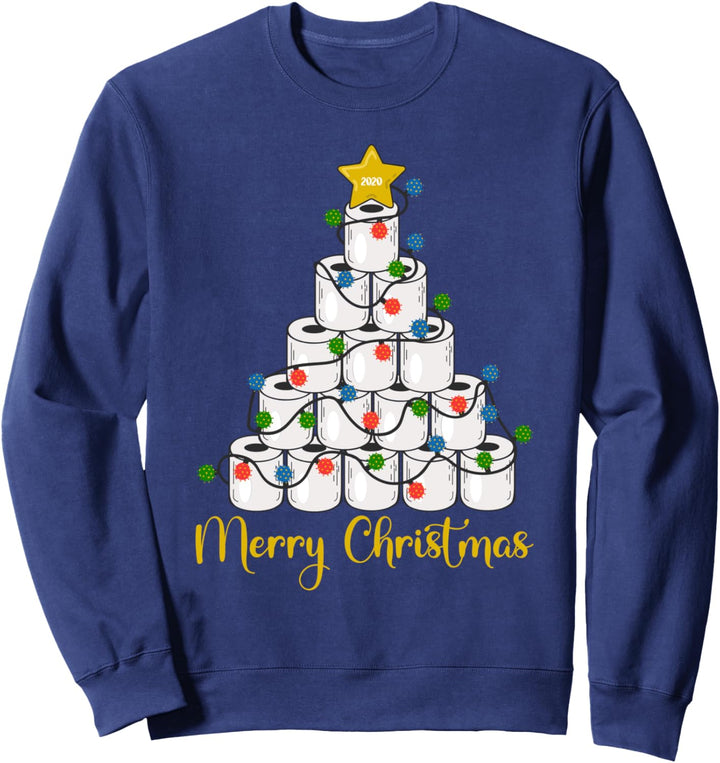 Weihnachten Hamsterkauf I Klopapier Weihnachtsbaum Sweatshirt