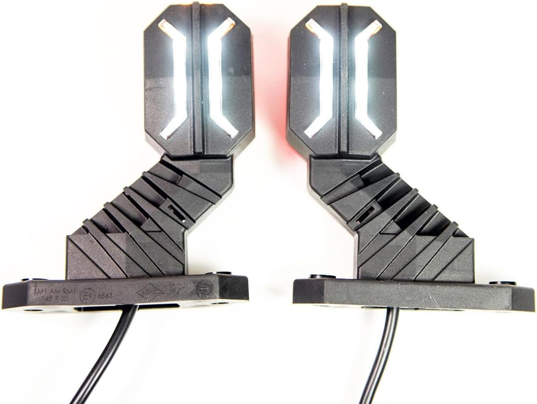 2 x LED Gummi Begrenzungsleuchte Seitenleuchte modern 12V 24V mit E-Prüfzeichen Positionsleuchte Aut