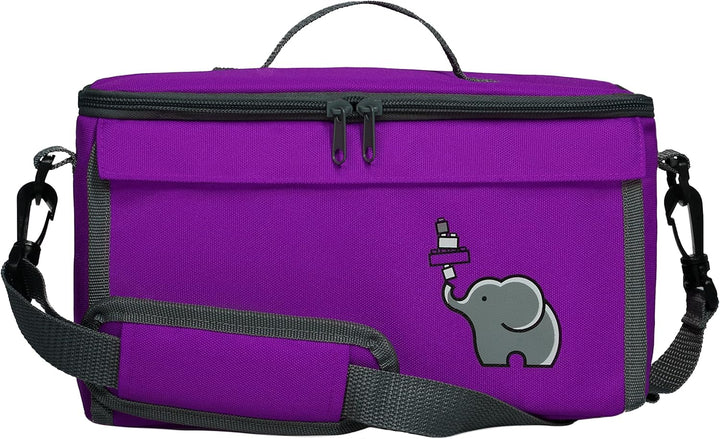 fantifant Baustein Tasche für Lego mit ausklappbarer Bauplatte kompatibel mit Lego Tasche MIT AUSTAU