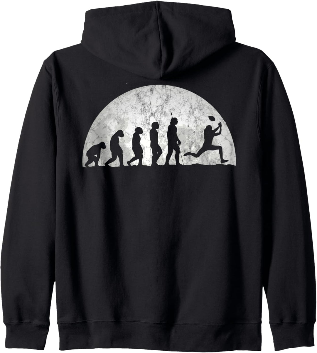 Rugby Evolution – Evolution des Menschen Rugbyspieler Kapuzenjacke