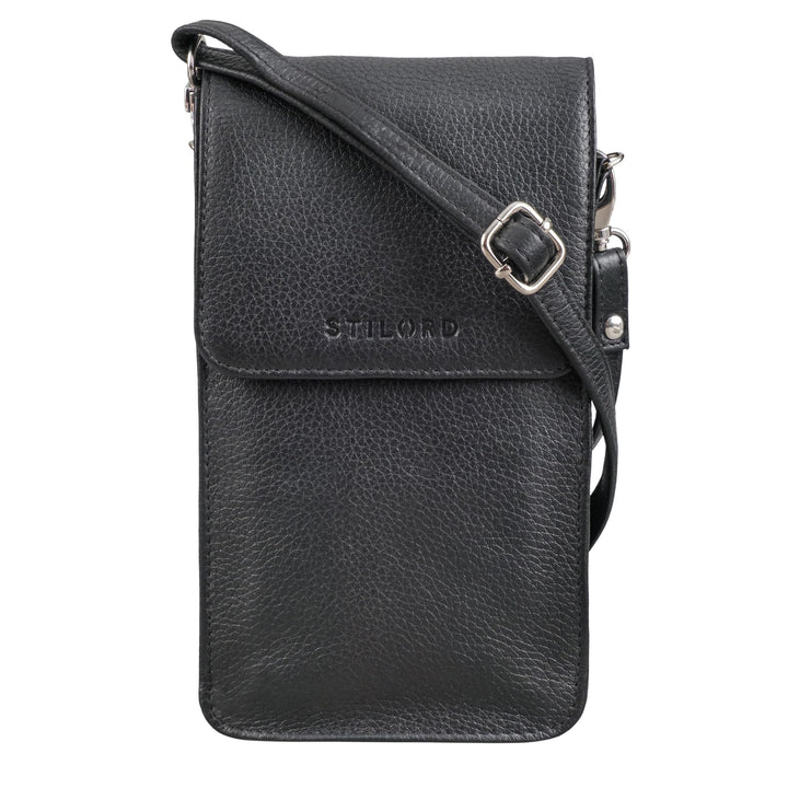 STILORD "Imola Echtleder Handytasche 7 Zoll Damen Herren Vintage Umhängetasche Brustbeutel Leder Dam