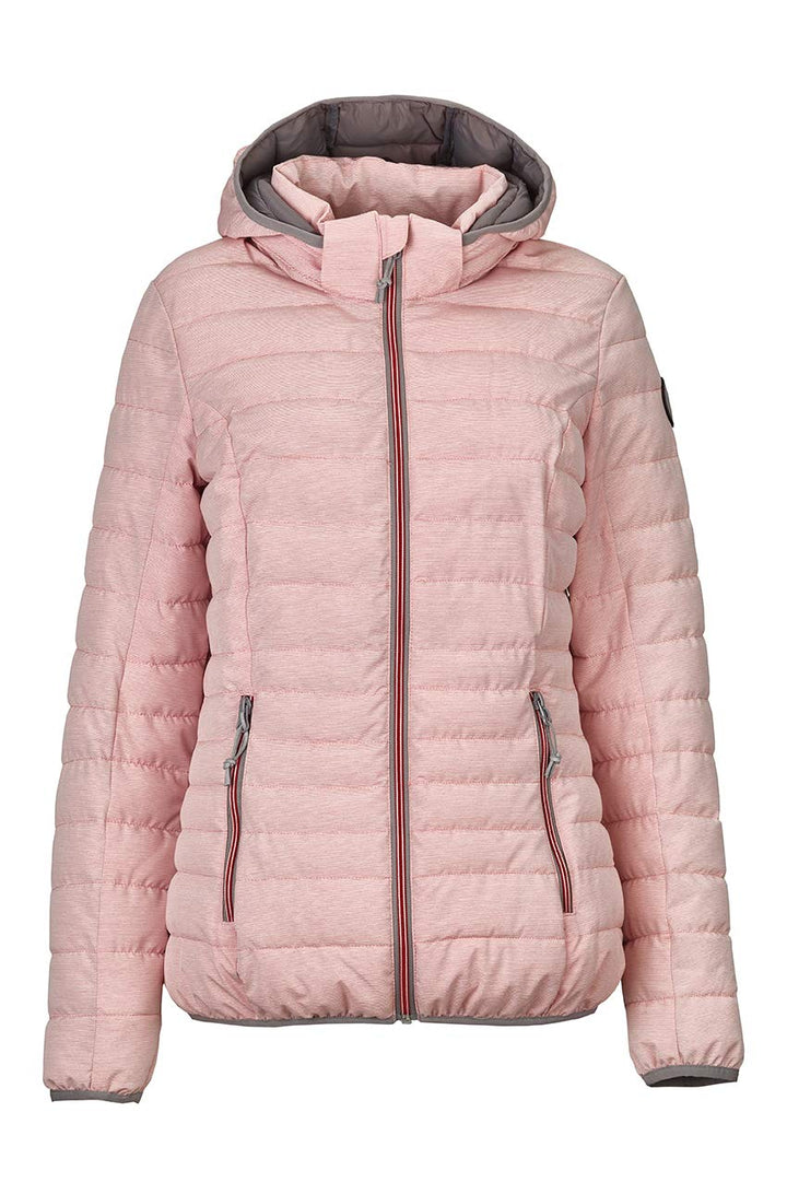 G.I.G.A. DX Damen Uyaka Stripe Casual Funktionsjacke In Daunenoptik Mit Abzippbarer Kapuze 34 Rot (m