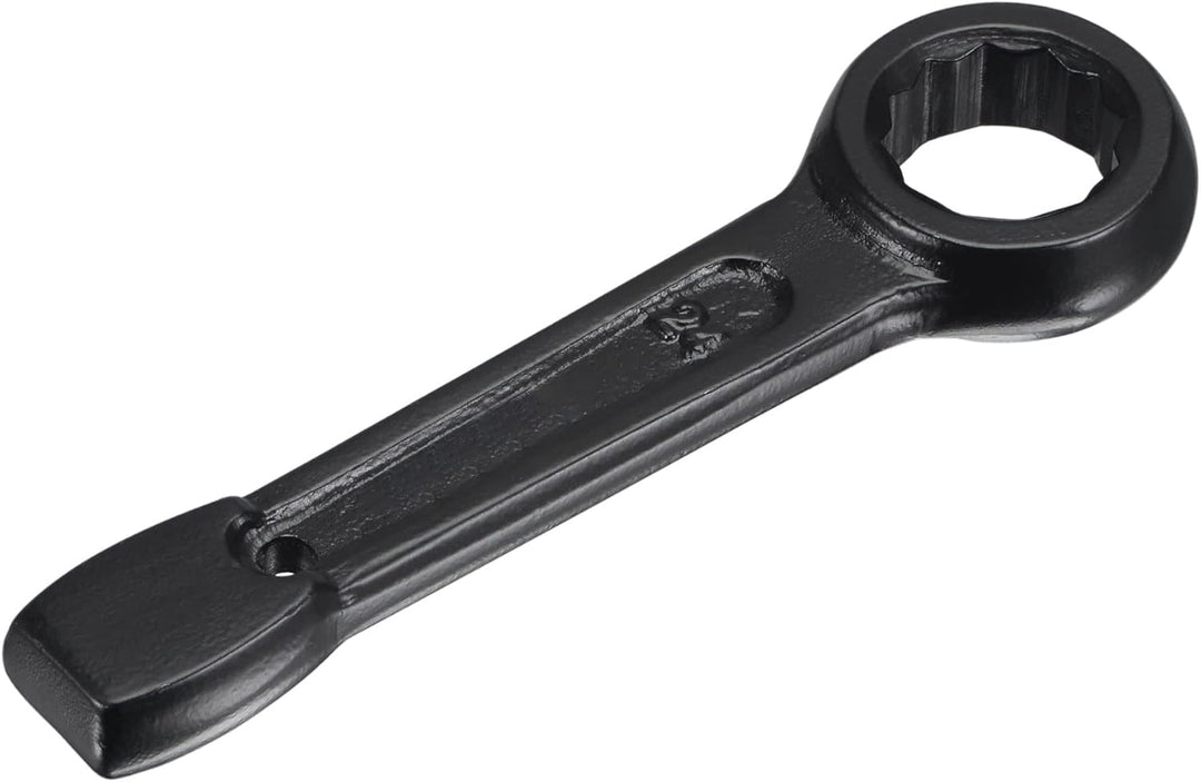 QUARKZMAN 24mm Box End Striking Ring Wrench, Hochfester Stahl Einzelkopfschlüssel Handwerkzeug