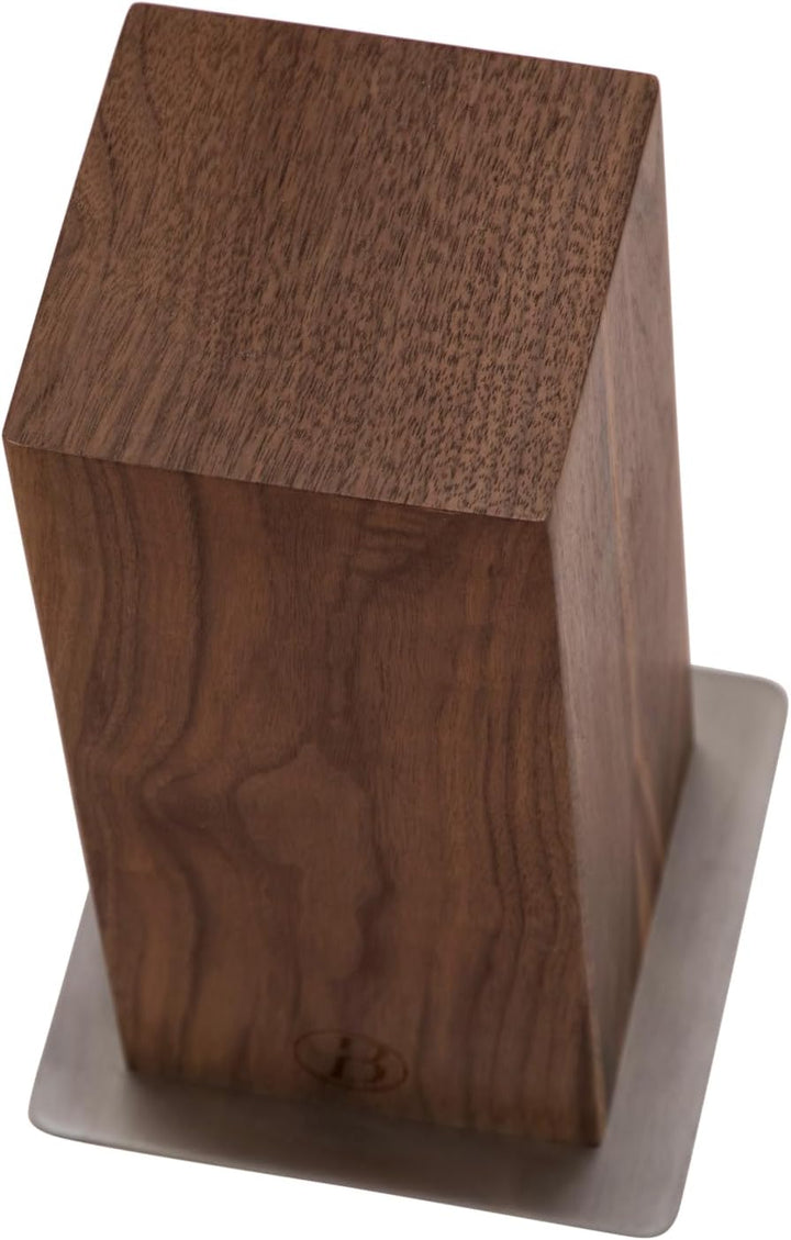 BABOSSA® Magnetischer Messerblock aus Nussbaumholz - ohne Messer | Platzsparende Aufbewahrung für al
