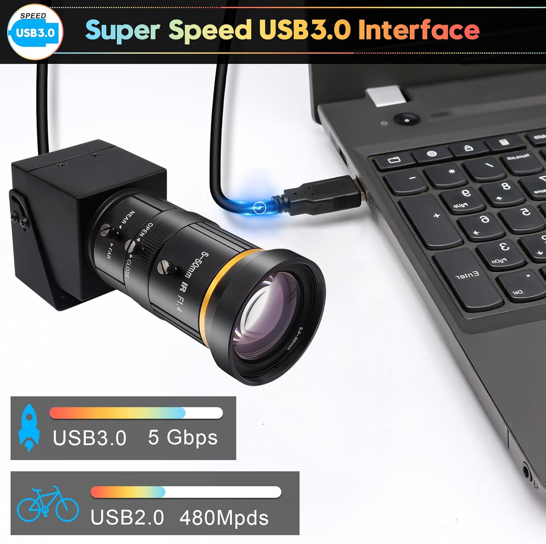 Svpro 4K 60fps HDMI USB Kamera Manueller Zoom Streaming Webcam USB3.0 Externe Computerkamera mit CS