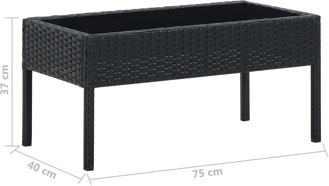 Gecheer Gartentisch Beistelltisch Gartenmöbel Tisch Balkontisch Loungetisch Couchtisch Kaffeetisch T