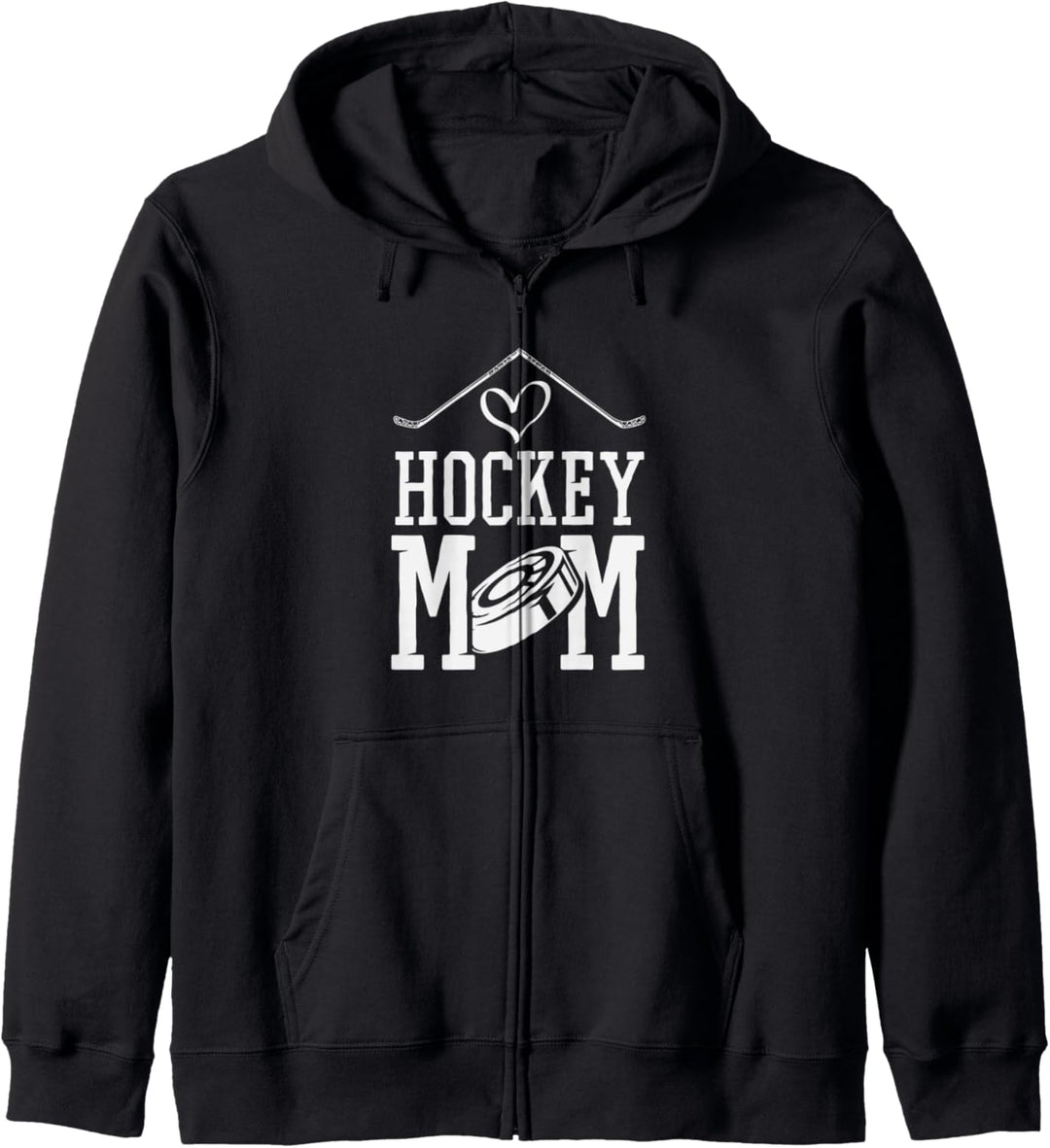 Hockey Mom Sports Fan Kids Exciting Mother Parents Love Fun Kapuzenjacke
