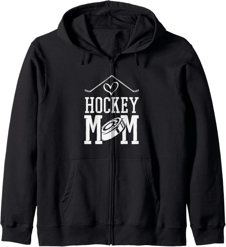 Hockey Mom Sports Fan Kids Exciting Mother Parents Love Fun Kapuzenjacke