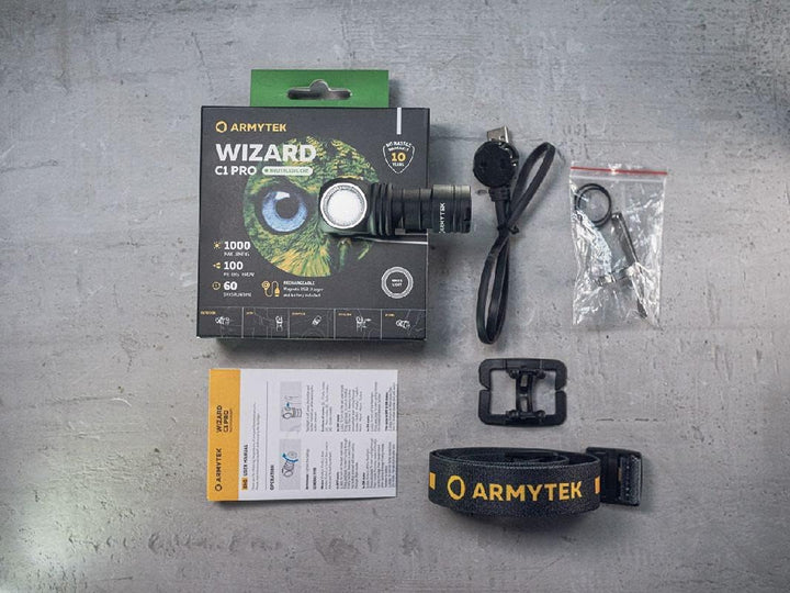 Armytek Neu Wizard C1 Pro Magnet Warmweiss 930 Lumen LED-Lampe USB Aufladbare