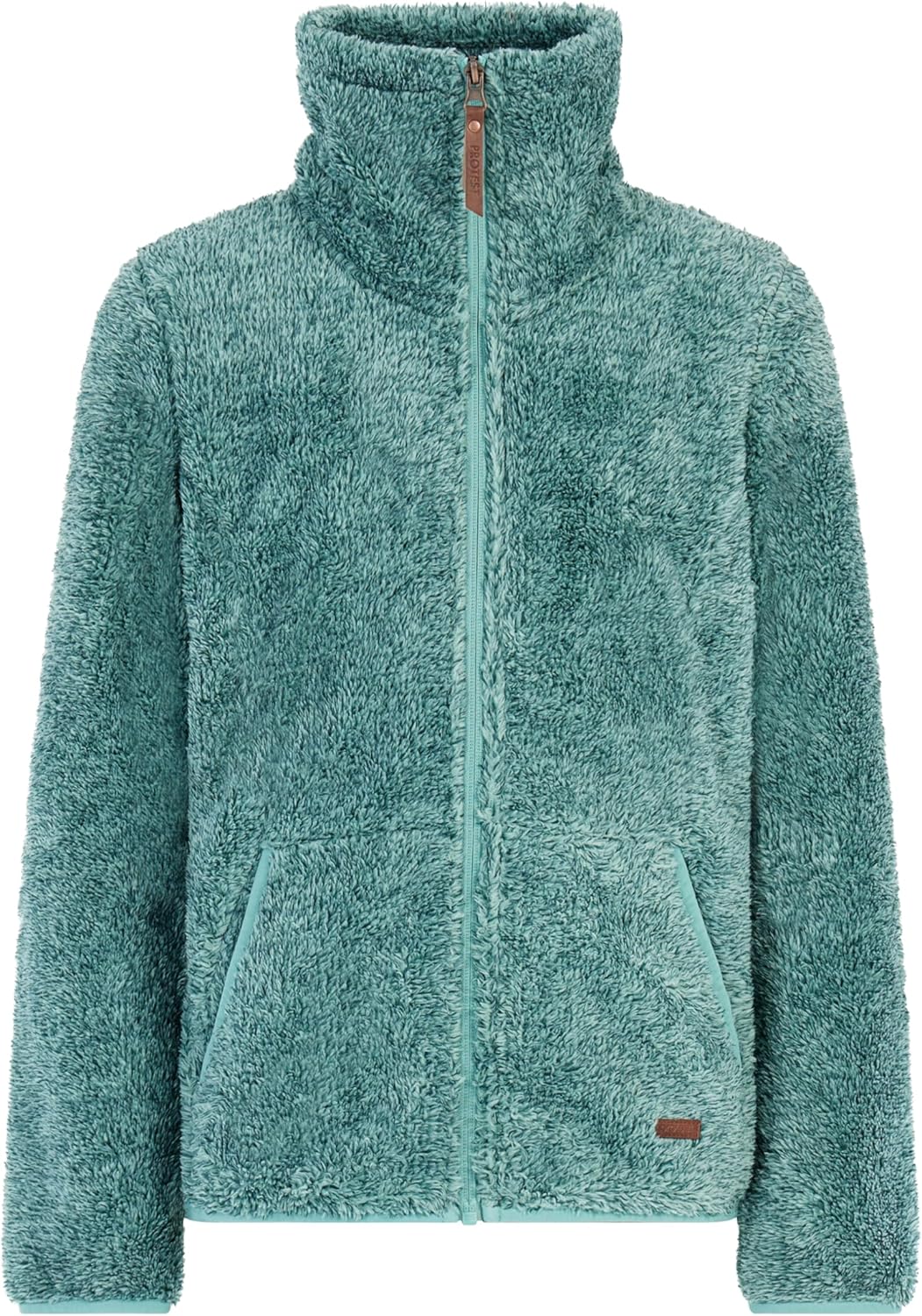 Protest Mädchen Oberteil Mit Durchgehendem Reissverschluss RIRI JR 104 Glacial Blue, 104 Glacial Blu