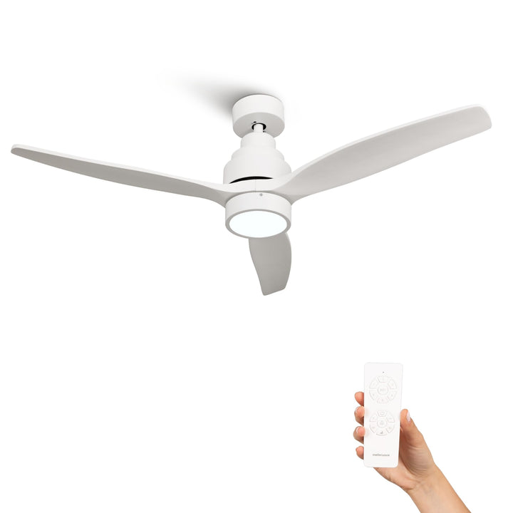 Mellerware - Deckenventilator mit Fernbedienung Brizy Bright | 45 W | 6 Geschwindigkeiten | Ultra le