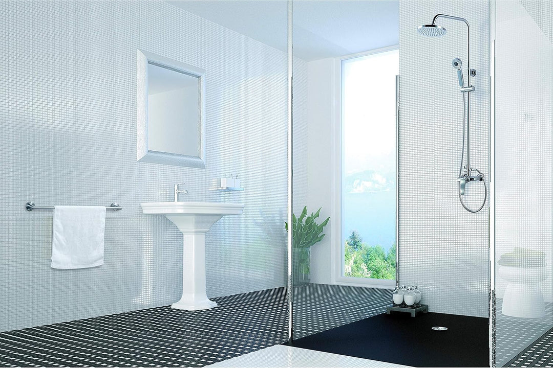 Ambrosya - Handtuchhalter zum Bohren - Badetuchhalter Handtuchstange Handtuch Haken Halter Wand Bad