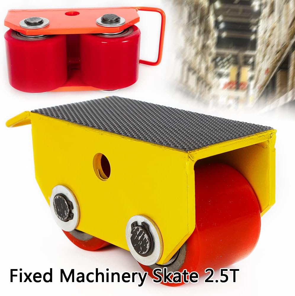 2.5T Transportfahrwerk Fixed Steel Machinery Skate Panzerrollen Schwerlastrollen Maschinen Rollen St