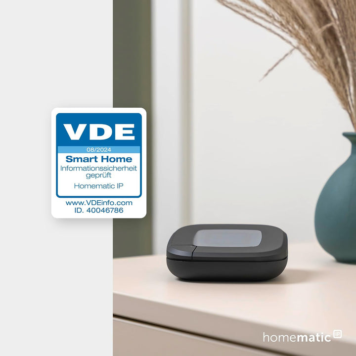 Homematic IP Access Point 2, anthrazit + Schalt-Mess-Kabel – aussen, Smart Home, steuert Gartenlampe