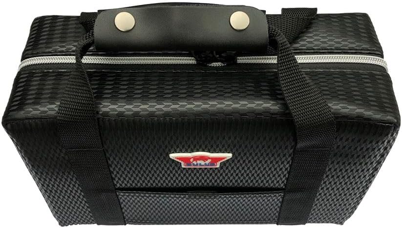 BULL'S Ubertas XL Hülle | Schwarz Carbon | Hochwertige Schutzhülle für ultimative Langlebigkeit