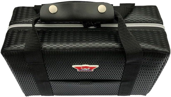 BULL'S Ubertas XL Hülle | Schwarz Carbon | Hochwertige Schutzhülle für ultimative Langlebigkeit