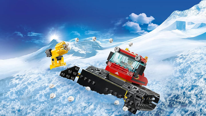 LEGO 60222 City Pistenraupe, Bauspielzeug mit 2 Minifiguren, Winter-Sets für Kinder