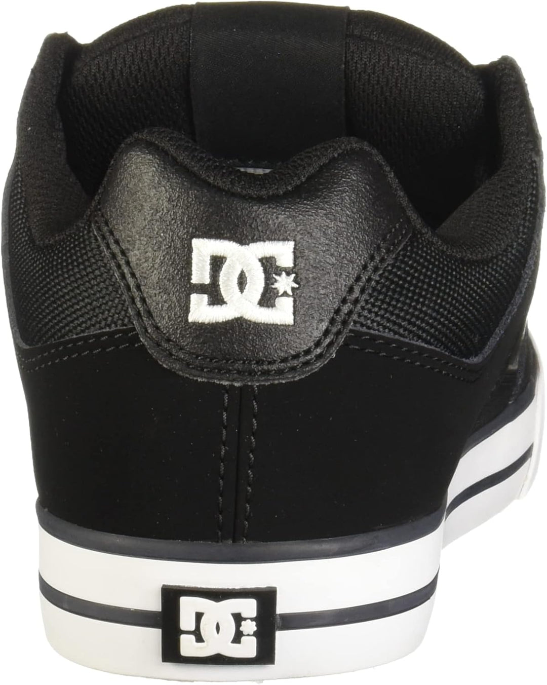 DC Shoes Herren Pure Skate-Schuh 38.5 EU Schwarz Schwarz Weiss, 38.5 EU Schwarz Schwarz Weiss