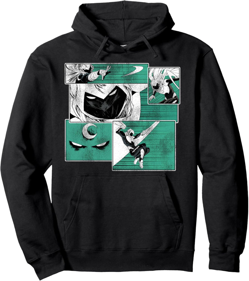 Marvel Moon Knight Graphic Comic Panels Pullover Hoodie