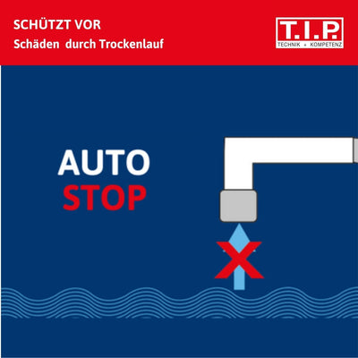 T.I.P. Hauswasserautomat Edelstahl (4.250 l/h Fördermenge, 44 m Förderhöhe, 4,4 bar Druck, 900 W, El