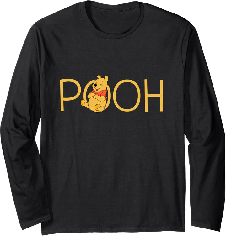 Disney Winnie the Pooh Classic Lettering Langarmshirt