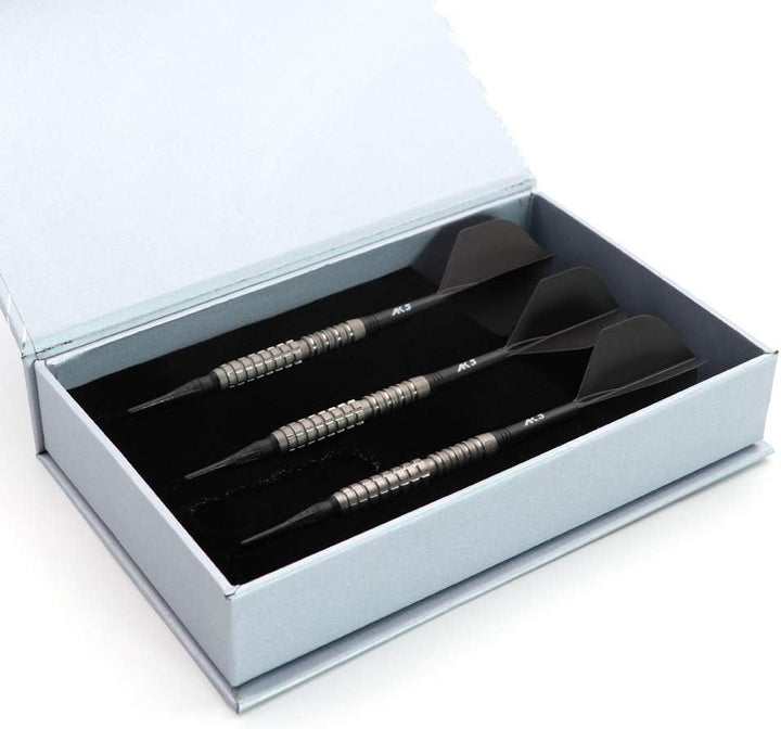 CUESOUL Dazzling 20g Soft Tip 90% Wolfram Dart Set Mattierte Oberfläche mit ROST Flügen CSDZ-DZR0220