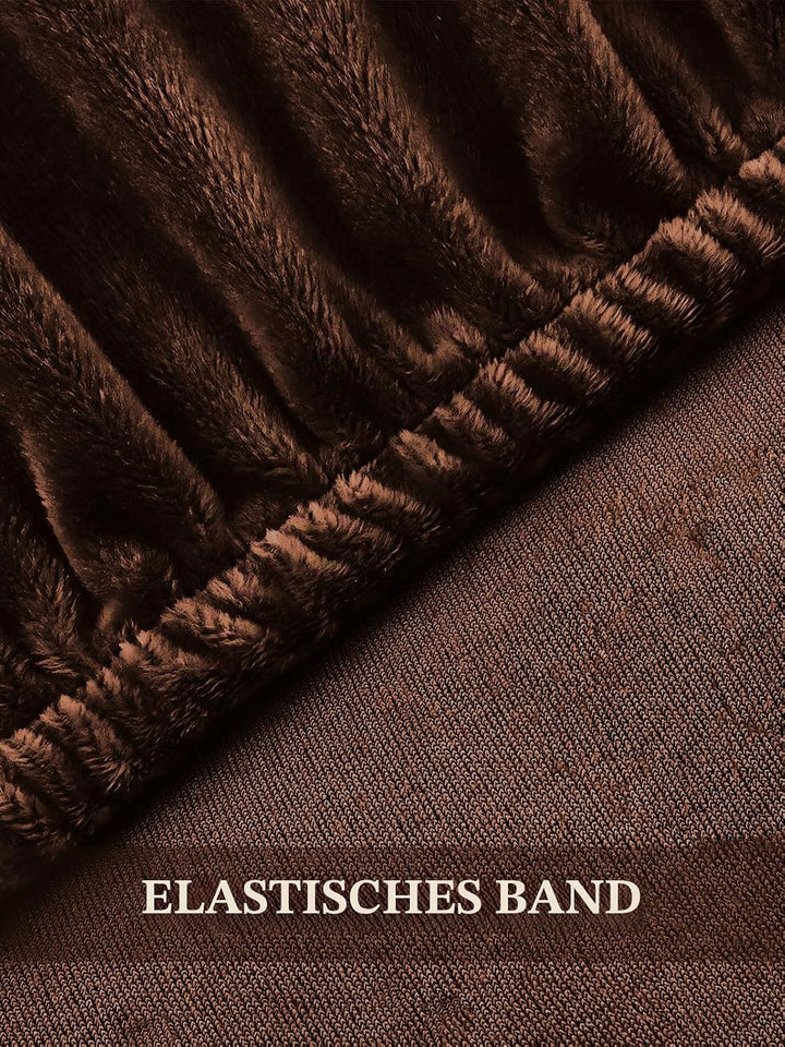 LANSHENG Stretchy Stuhlbezüge für Esszimmerstühle, Stretch Spandex mit Gummiband Stuhlbezug,Velvet L