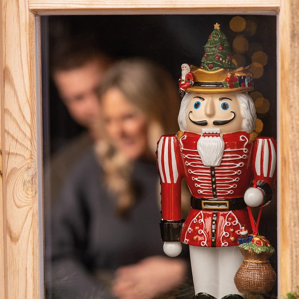 Villeroy & Boch Christmas Toys, Memories Nussknacker, 14 x 12 x 36,5cm, Porzellan, Mehrfarbig, 14-86