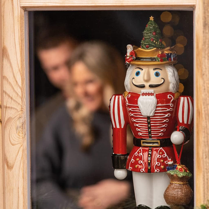 Villeroy & Boch Christmas Toys, Memories Nussknacker, 14 x 12 x 36,5cm, Porzellan, Mehrfarbig, 14-86