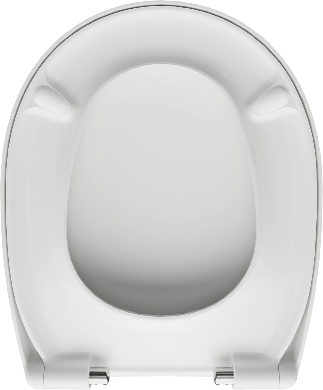 LUVETT® WC-Sitz mit Absenkautomatik C100 oval universell, Toilettendeckel mit 3 Edelstahl Montagelös