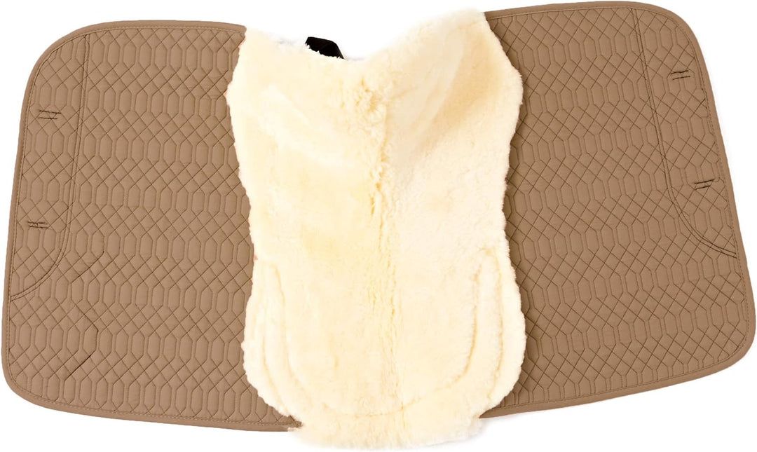 Engel Reitsport Lammfell Schabracke Half Lined mit Fellkranz vorne und hinten SCHABRA4-VSS-CAM-MED S