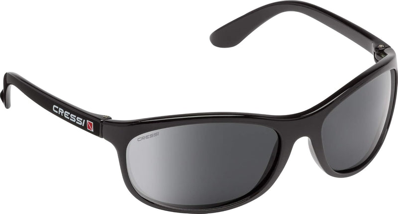 Cressi Unisex Erwachsene Rocker Sonnenbrille Für Sport Schwarz/Geräucherte Linsen Schwimmer, Schwarz