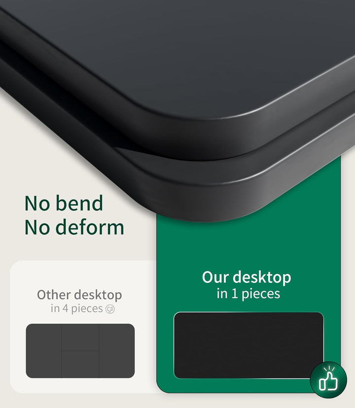 MAIDeSITe Tischplatte 140x70 cm Schreibtischplatte 25 mm stark - DIY Stabile Bürotischplatte – Perfe