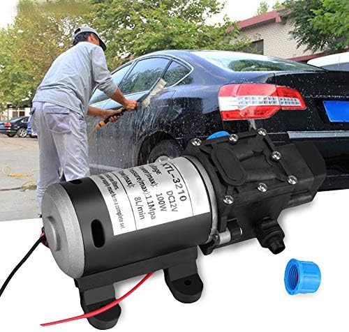 Membranpumpe DC 12 V, Selbstansaugend Wasserpumpe Hochdruck Wasserpumpe Membran pumpe mit einstellba