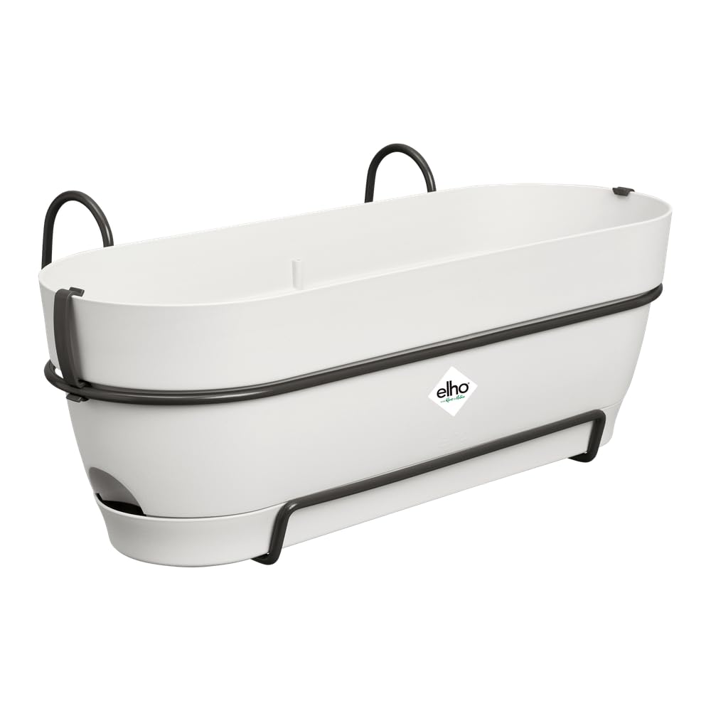 elho Vibia Campana Balkonkasten Allin1 50 mit Wasserreservoir - Blumentopf Balkongeländer - 100% rec