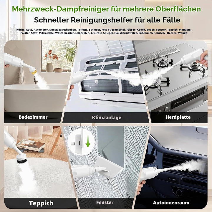 Dampfreiniger Boden Steam Cleaner 5 Bar 2000w Dampfreiniger FüR Alles Auto Hochdruck Dampfente Steam