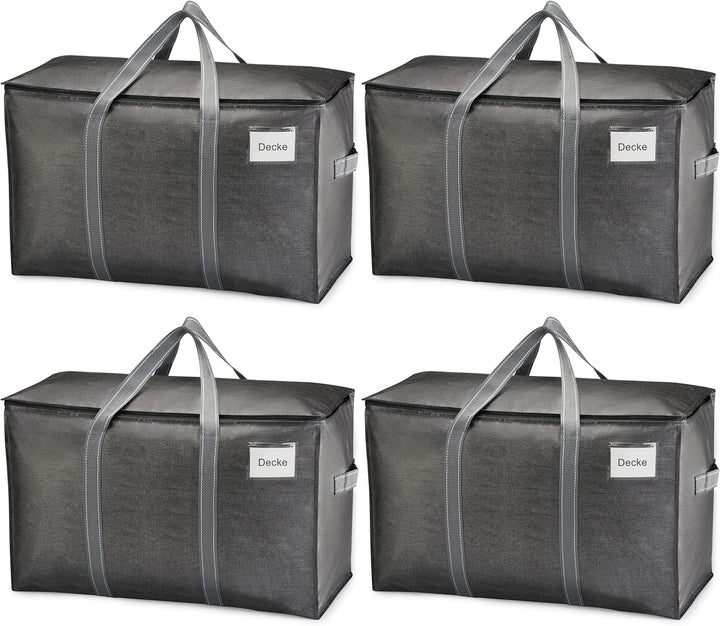 VENO 102 Liter Grosse Aufbewahrungstasche, Aufbewahrungsbox mit Deckel, Starke Griffe Umzugstaschen