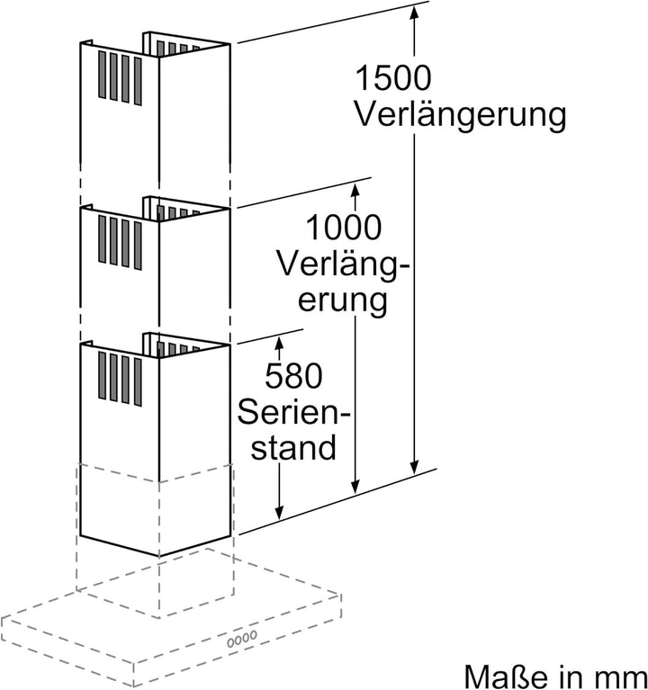 Neff Z5905N0 Dunstabzugshaubenzubehör/Einsetzbar für Abluft- und Umluftbetrieb