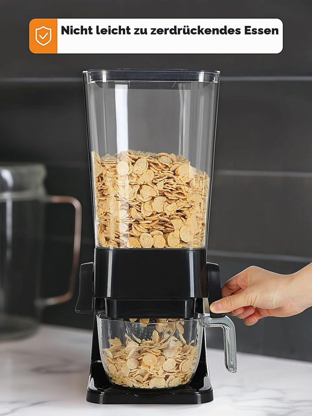 Tokokimo Müslispender, Zerkleinert Keine Cerealien Beim Ausgeben, Wandmontage Cereal Dispenser für C