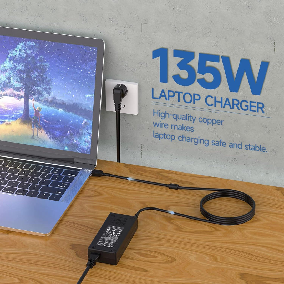 135W Netzteil Laptop Ladegerät für Lenovo IdeaPad Gaming 3 Y40-70 Y50-70 Y50-80 Z710 Legion Y520 Y53