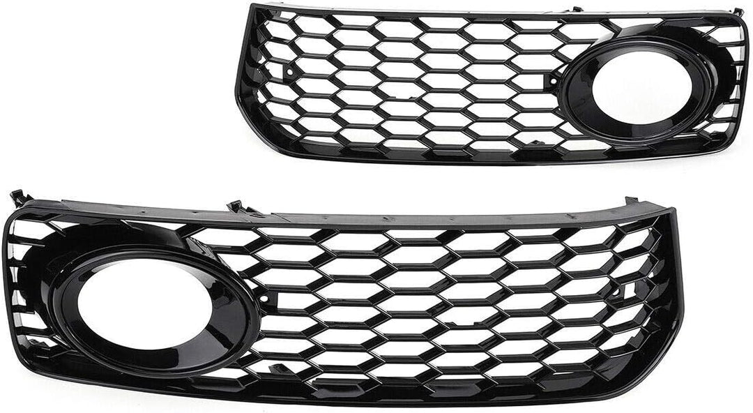 GSRECY Links Rechts Schwarz Nebelscheinwerfer Stossstangengrillabdeckung Für S5 B8 Coupe A5 S-Line 2