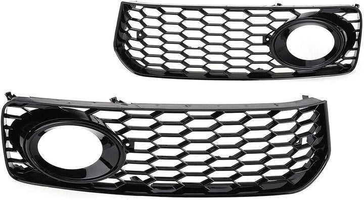 GSRECY Links Rechts Schwarz Nebelscheinwerfer Stossstangengrillabdeckung Für S5 B8 Coupe A5 S-Line 2