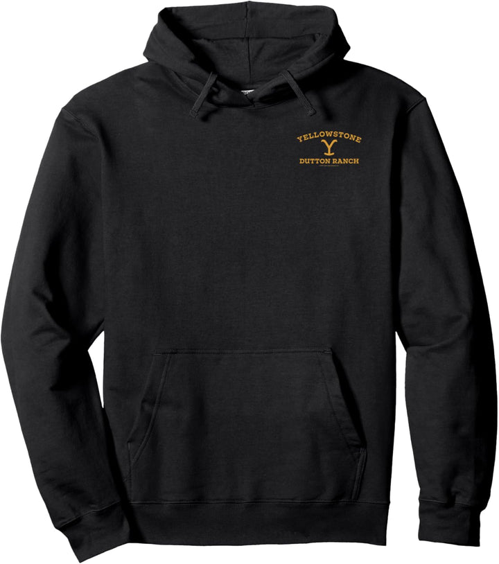 Yellowstone Dutton Ranch Gold Pocket Logo Pullover Hoodie