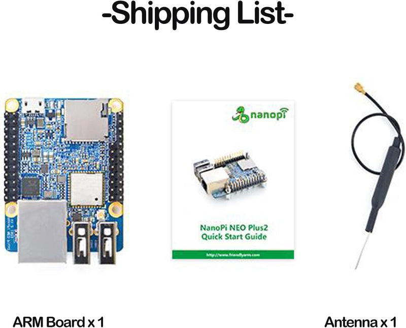 WayPonDEV NanoPi NEO Plus2 Open Source 64-Bit Mali450 GPU DDR3 Allwinner H5 Single Board Computer Wi