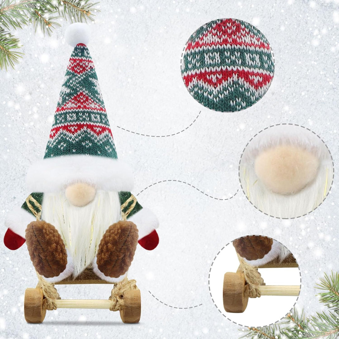 Gehydy Weihnachtswichtel Figuren 3er Set Weihnachtsdeko Wichtel Weihnachten Deko Wichtel Zubehör Dek