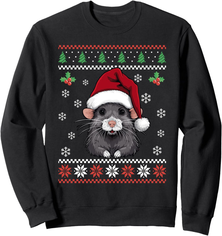Rat Ugly Christmas Sweater Mouse Xmas für Erwachsene und Kinder Sweatshirt