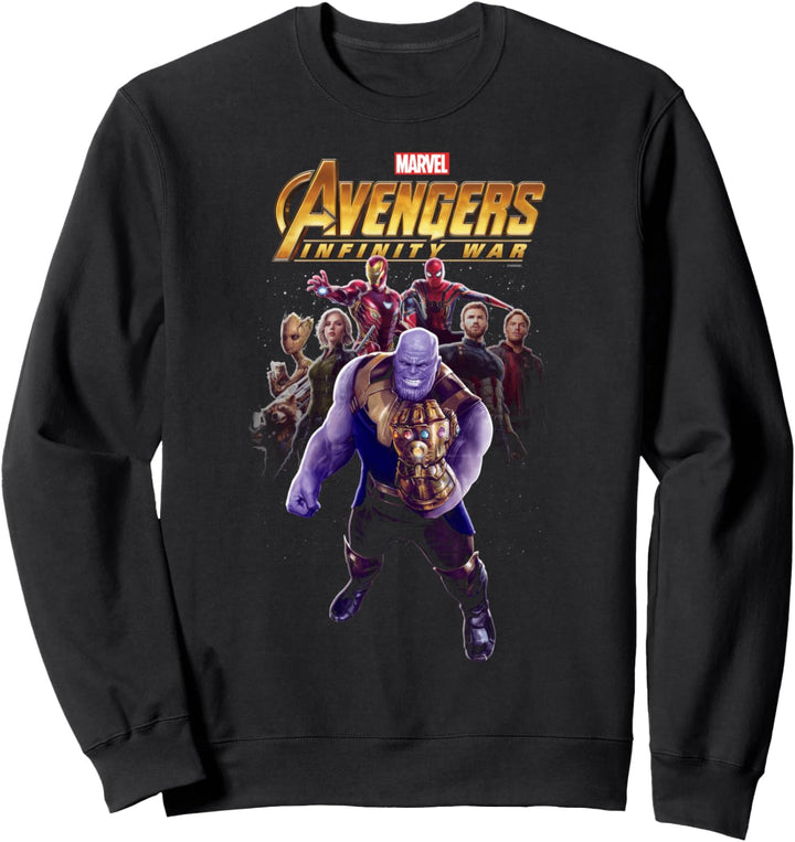 Marvel Avengers: Infinity War Heroes Vs Thanos Portrait Sweatshirt